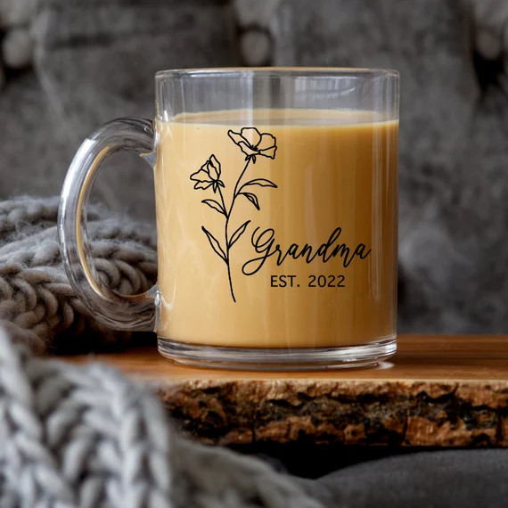 Mom Est. Mug New Mom Grandma Aunt Announcement Gift | Etsy | Etsy (US)