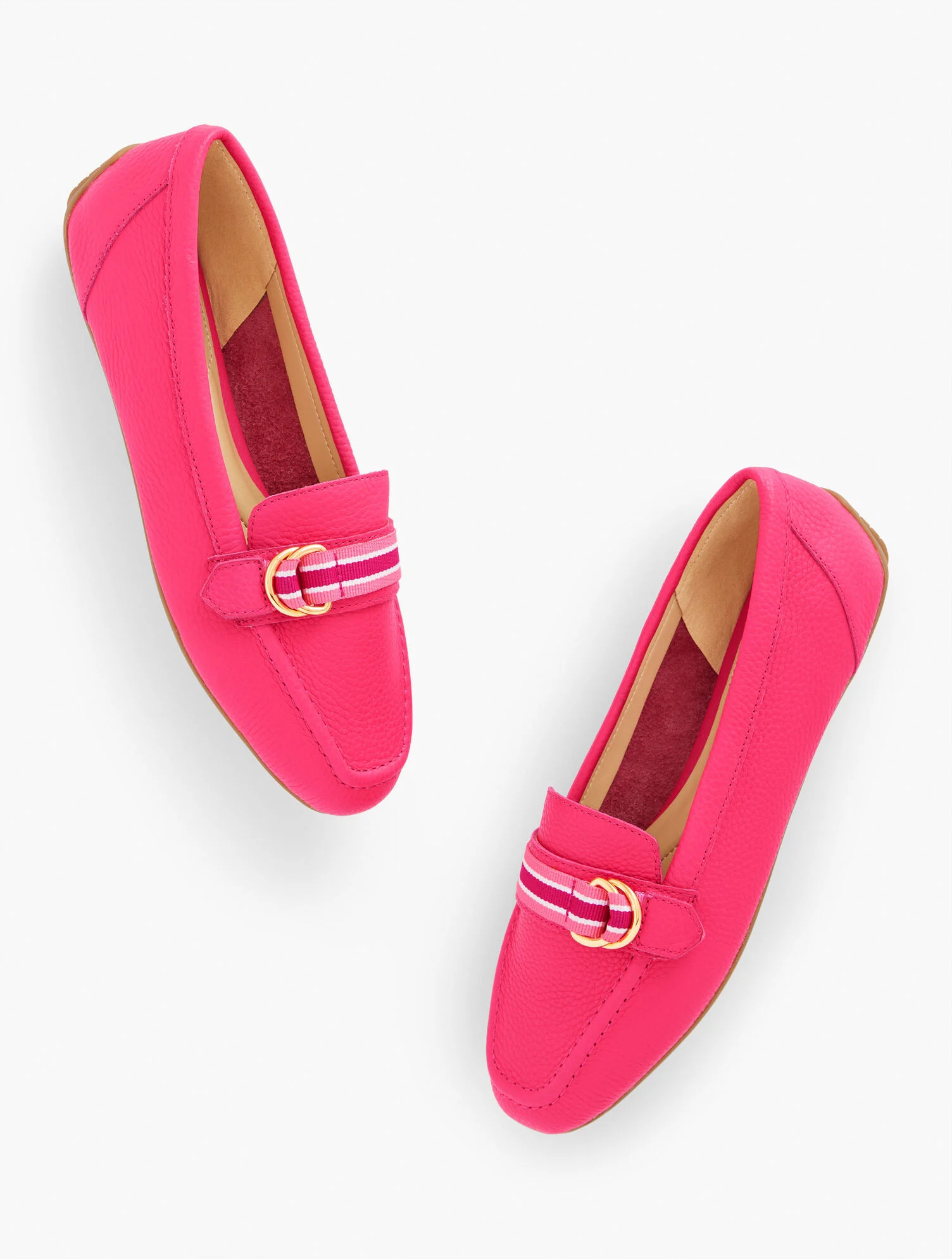 Jessie Pebbled Leather Driving Moccasins | Talbots