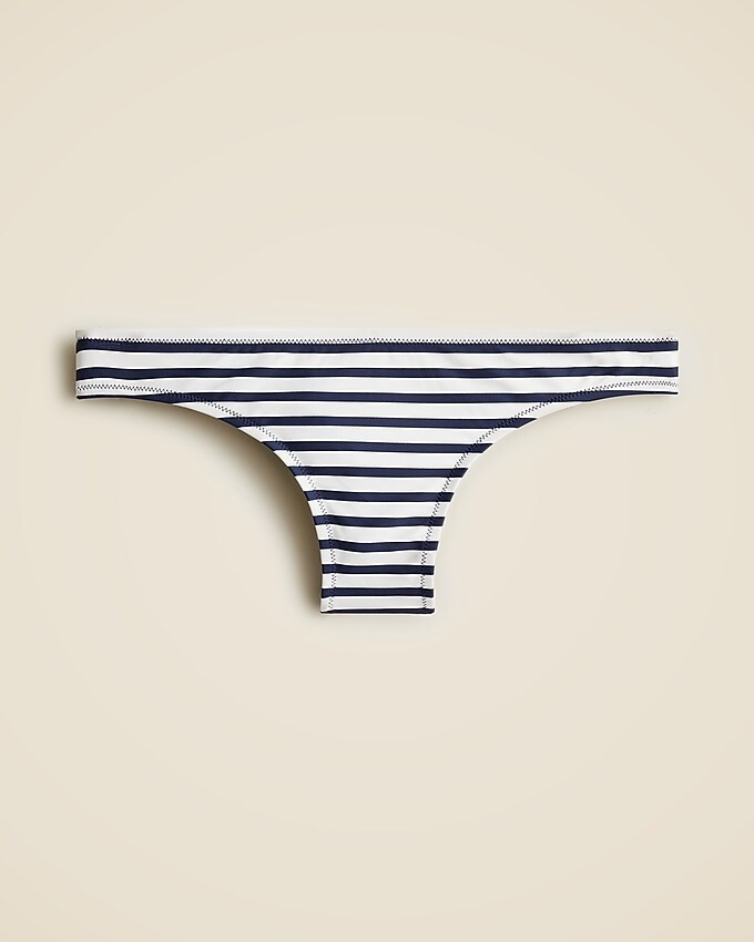 Hipster full-coverage bikini bottom in stripe | J. Crew US