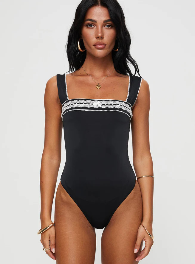 Keating Bodysuit Black | Princess Polly US