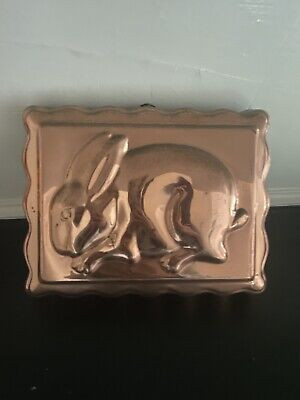 Vintage 7" X 9" Bunny Rabbit Copper Mold Made In Portugal Farmhouse Wall Decor | eBay US