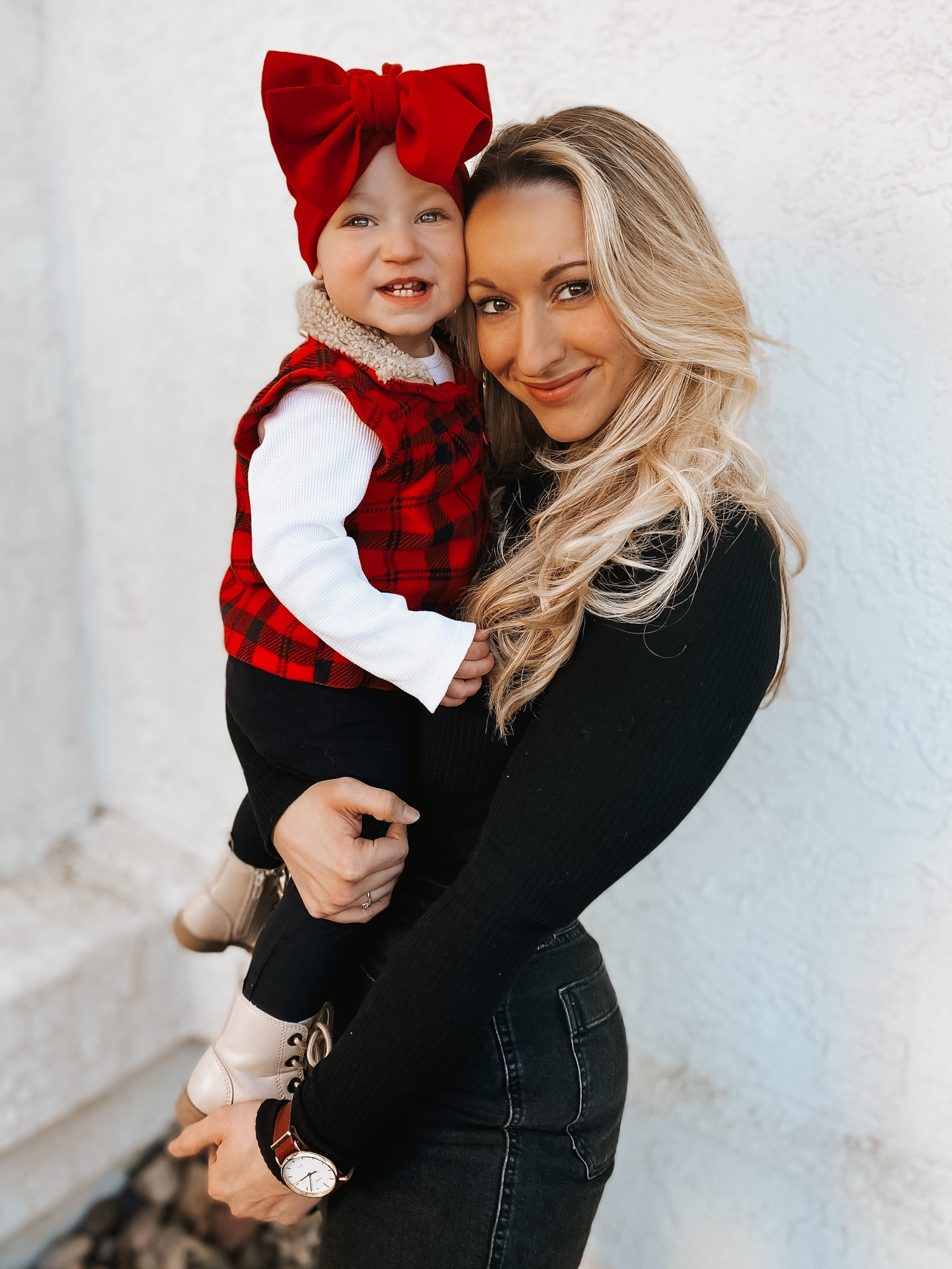 Stella’s outfit is a Carter’s 3 piece. My bodysuit s amazon, wearing M #amazon #motherdaughter #babygirl #blackjeans #bodysuit #holidayoutfit

#LTKfamily #LTKSeasonal #LTKunder50