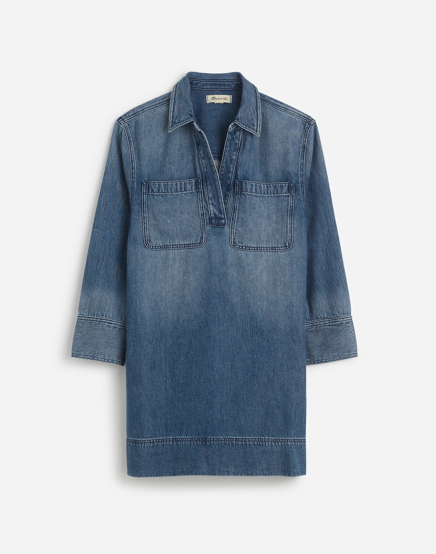 Popover Mini Dress: Airy Denim Edition | Madewell | Madewell