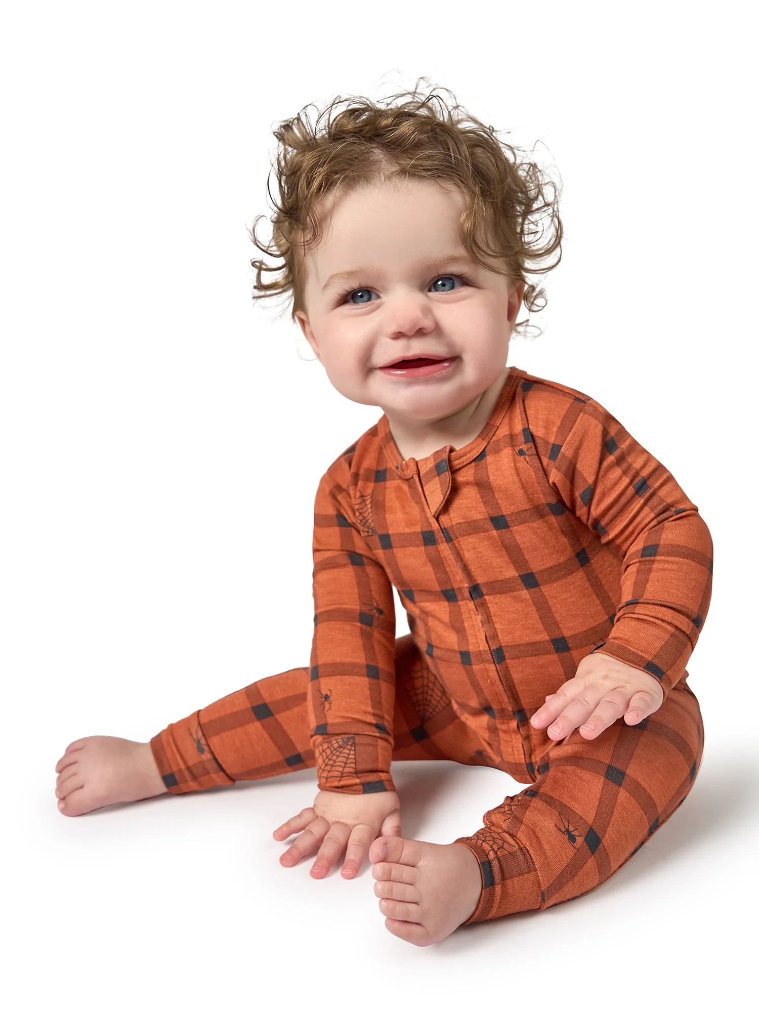 Modern Moments by Gerber Baby and Toddler Neutral Super Soft Halloween One-Piece Pajama, Sizes 0/... | Walmart (US)