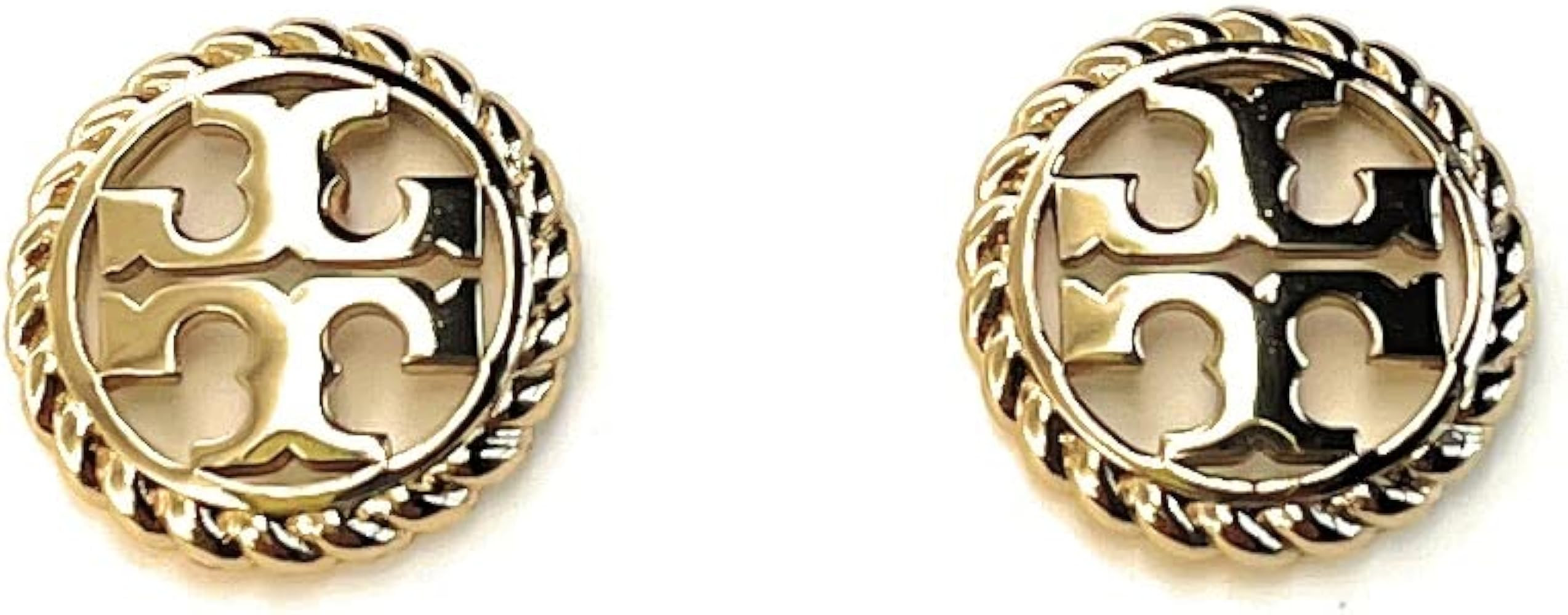 Tory Burch Rope Logo Stud Earring 136618 Gold 720 | Amazon (US)