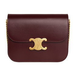 College Triomphe bag in shiny calfskin - CELINE | 24S US