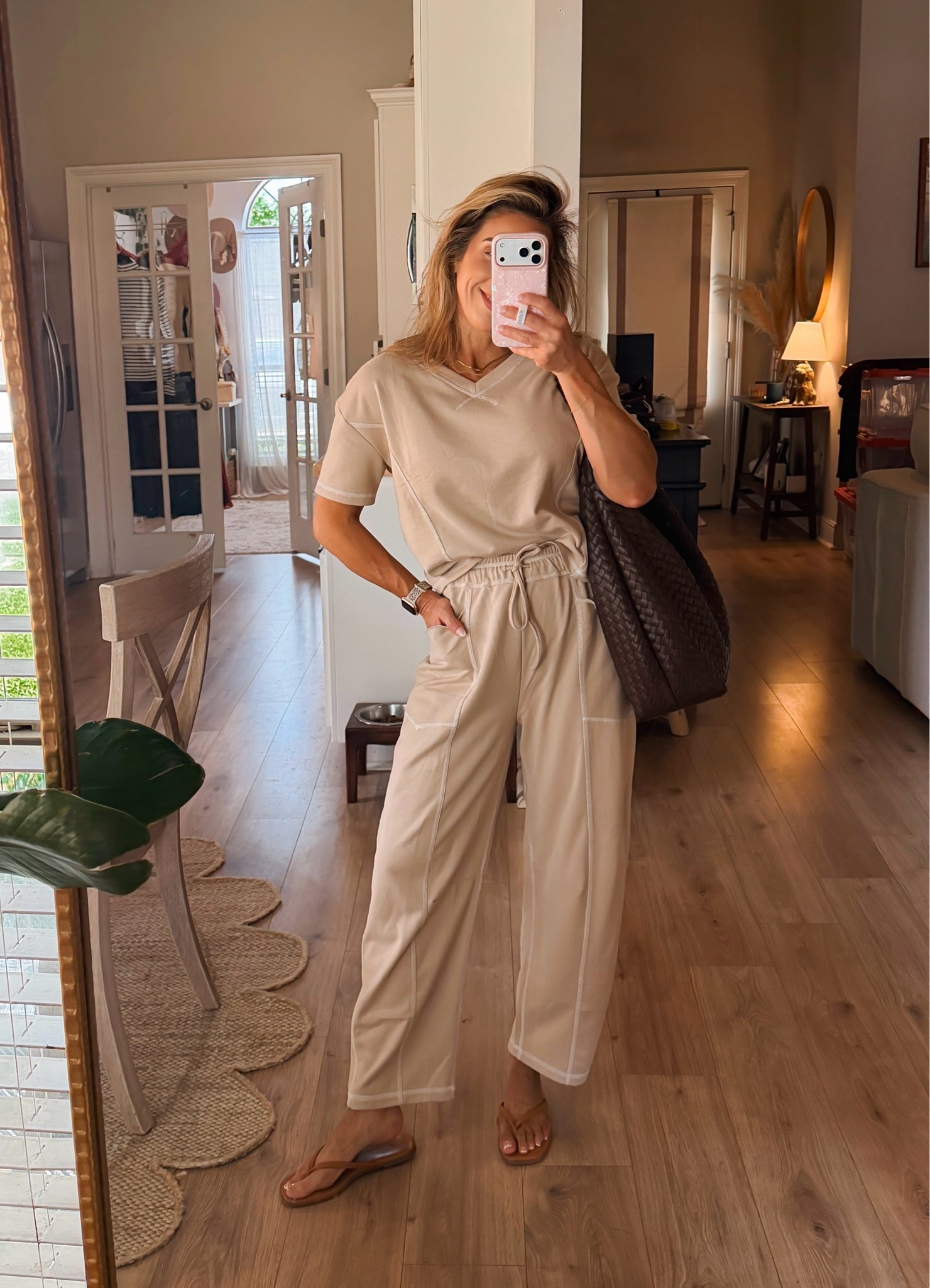 Love the fit and decorative stitching on this two piece set. The top is cropped and can be worn front tucked or out. The barrel leg is so good too. Runs true to size. 

Fall outfits women over 50, two piece pants set, casual pants sets, barrel lounge pants, loungewear, Amazon sets

#LTKgrwm #LTKootd #LTKActive

#LTKgrwm #LTKootd #LTKActive