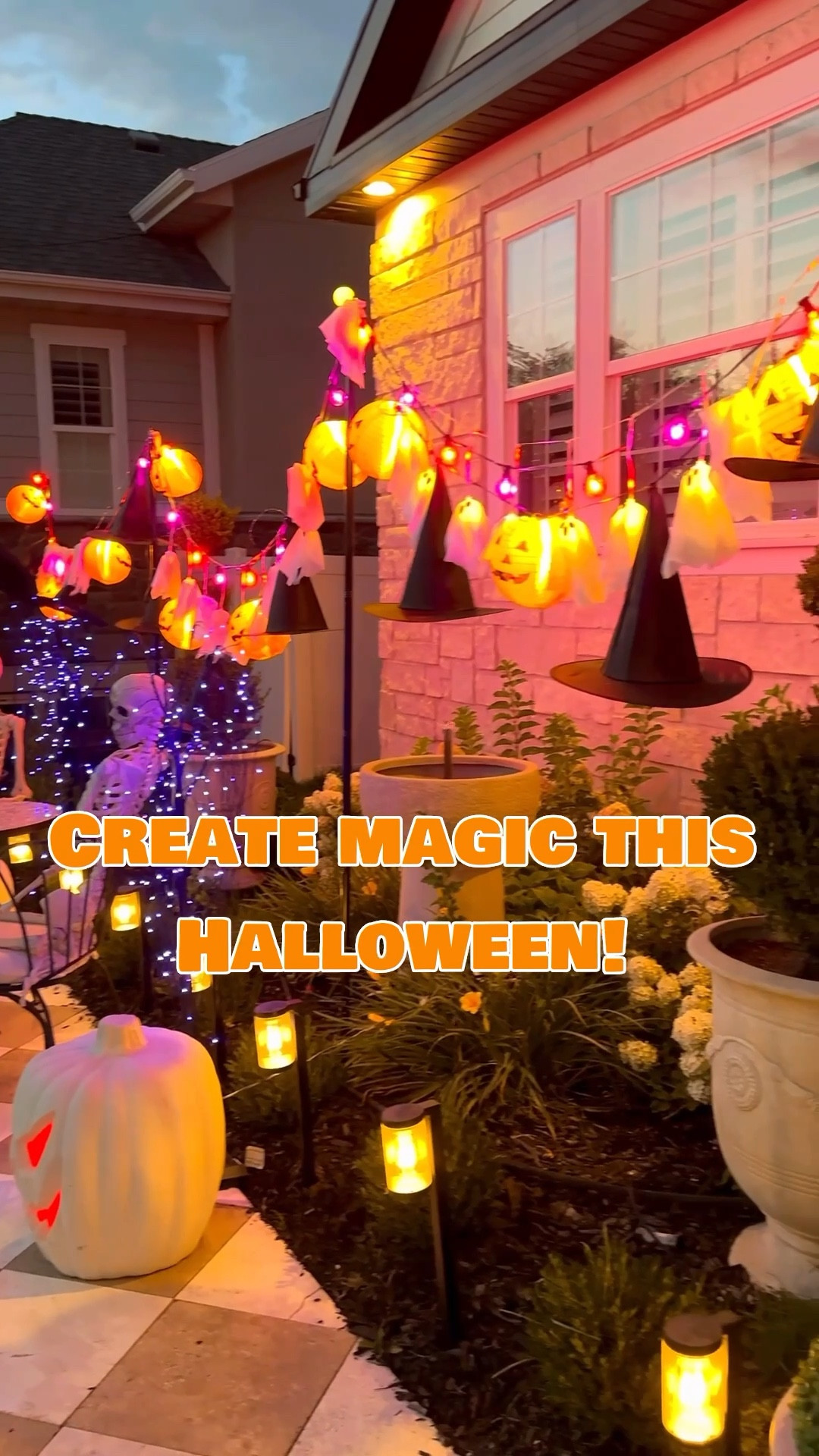 This setup came together in minutes… and it’s pure Halloween magic! ✨ The glowing ghosts and pumpkins have me completely obsessed.  Definitely doing my porch next! #LTKautumn 

#LTKHome #LTKSeasonal