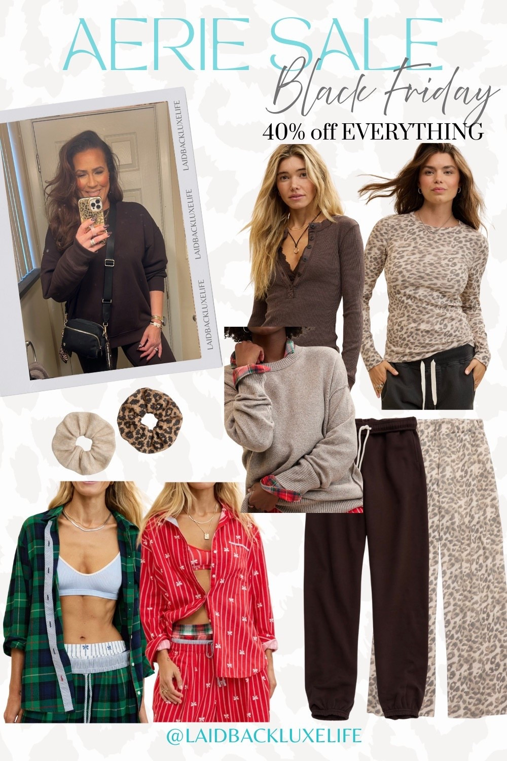 Aerie Black Friday Sale! Cyber Week Sale! 40% off everything! Aerie haul, Fall fashion, pajamas, pajama set, sweater weather, chocolate brown trend, faux fur coat, plaid shirt, gifts for her, teen gifts, Fall outfit @aerie #LaidbackLuxeLife

Hey Beautiful! Feel free to comment on this post if you have any questions! 🫶🏽

Follow me for more fashion finds, beauty faves, lifestyle, home decor, sales and more! So glad you’re here!! XO, Karma

#LTKCyberWeek #LTKGiftGuide #LTKSaleAlert