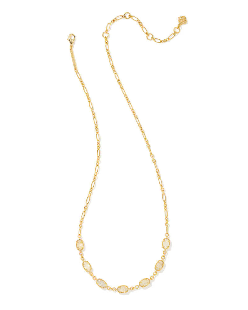 Emilie Gold Strand Necklace in Iridescent Drusy | Kendra Scott