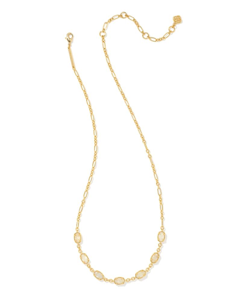 Emilie Gold Strand Necklace in Iridescent Drusy | Kendra Scott