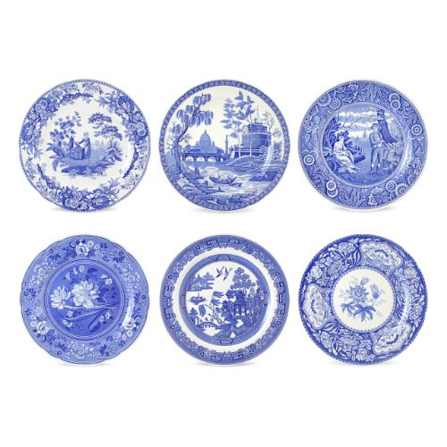 Spode Blue Room Georgian Plates, Set of 6 Assorted Motifs | Amazon (US)