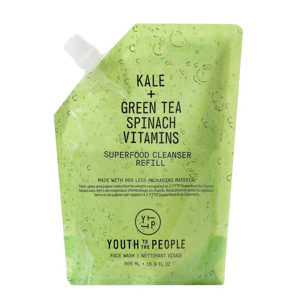 Youth To The People Superfood Facial Cleanser - Kale + Green Tea Daily Face Wash, Gentle Makeup R... | Amazon (US)