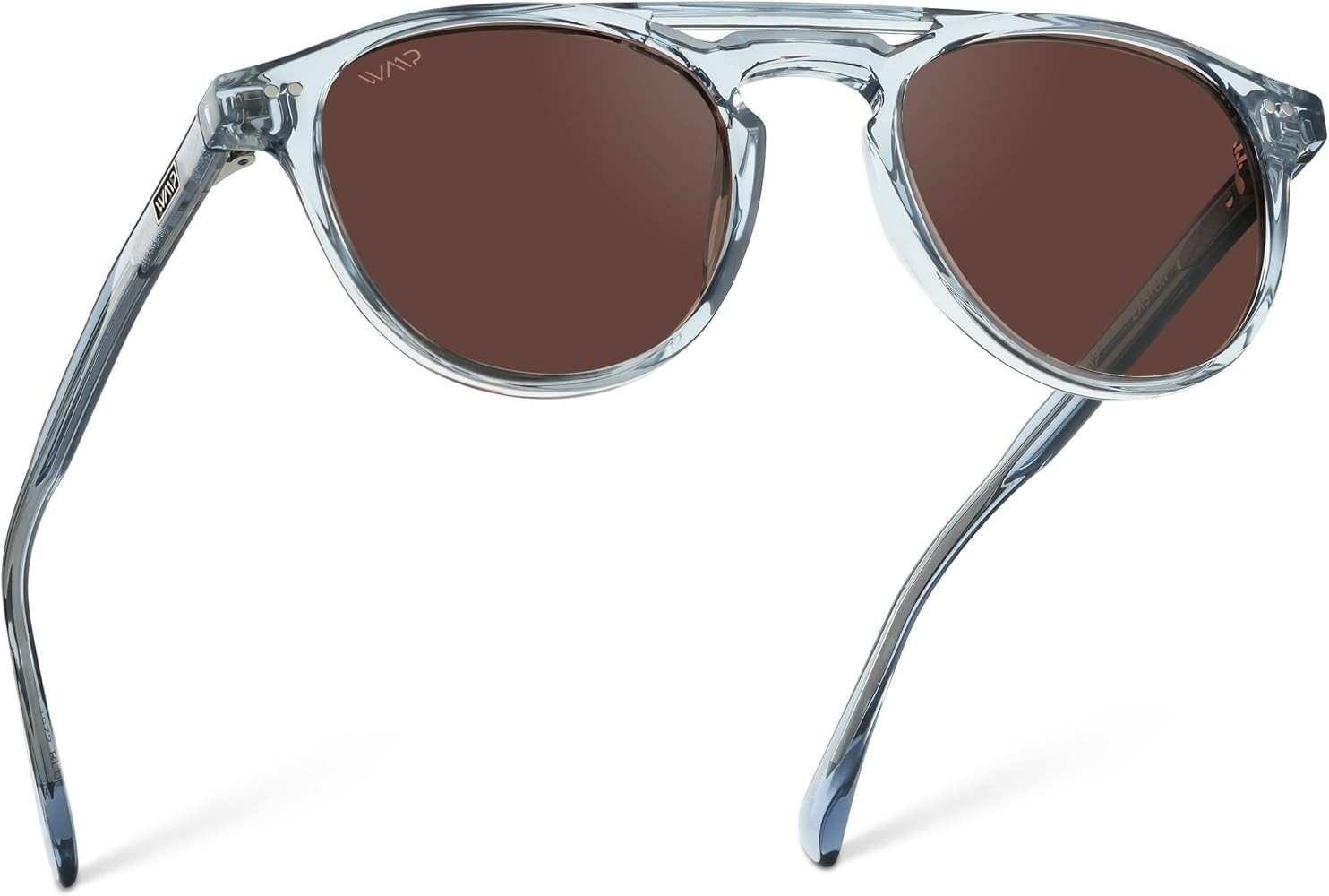 WearMe Pro - Urban Men's Square Sunglasses – Narrow Fit: Double Bridge Design, Modern Round Fra... | Amazon (US)