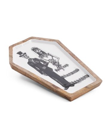 Wood Enamel Coffin Platter | Halloween | Marshalls | Marshalls