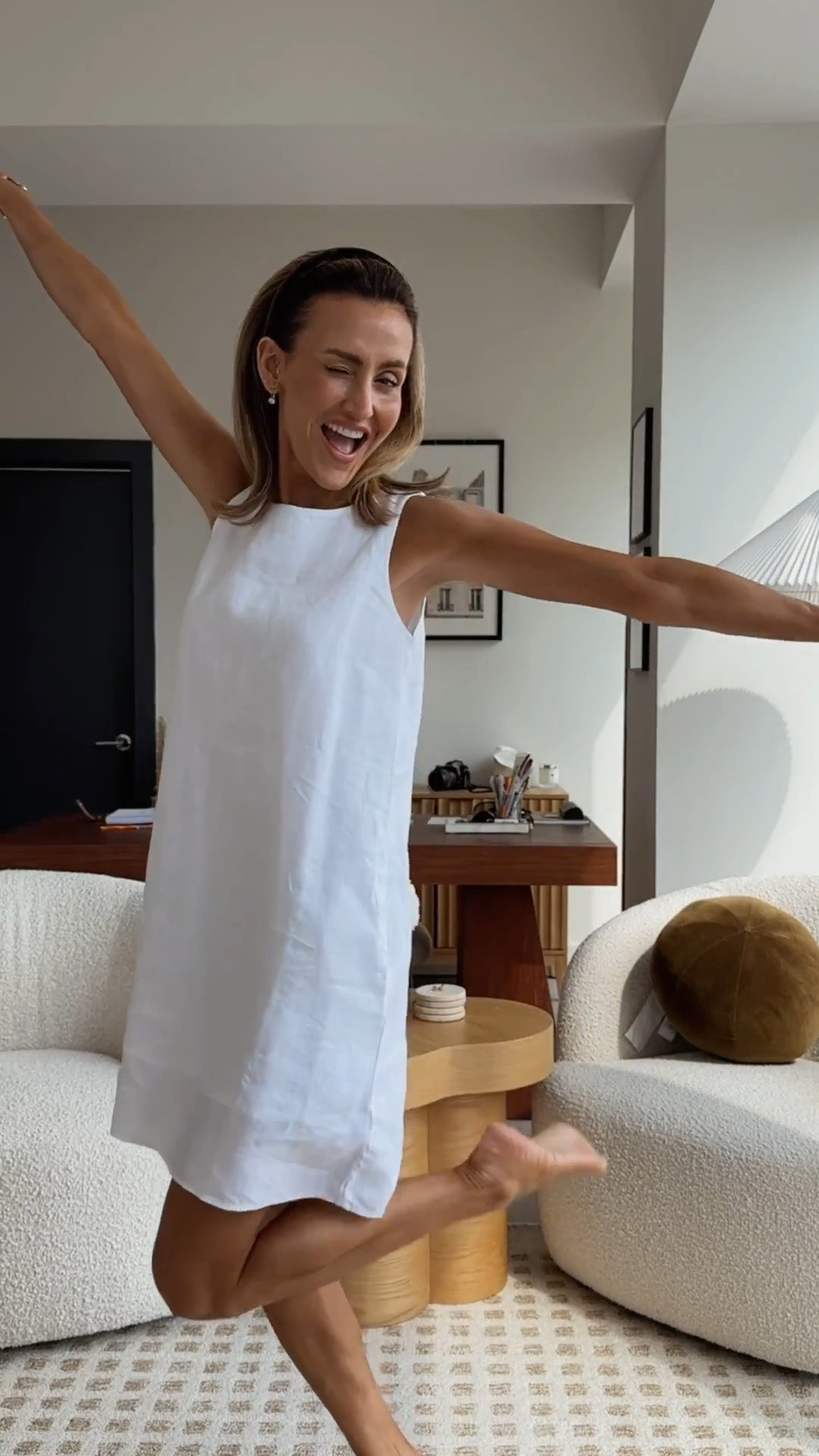 Seeing this mini dress everywhere and highly recommended by girls who are traveling long days in Europe this summer! The light linen keeps you cool while walking thousands of steps in the hot summer sun! ☀️ it also comes at such a great price point, definitely a dress I would buy over and over again

#LTKTravel #LTKSeasonal #LTKOver40