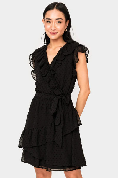 Ruffles for Days Wrap Dress with Belt | Gibson