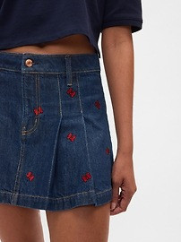 Gap × Disney Minnie Mouse Embroidered Denim Mini Skirt | Gap (US)