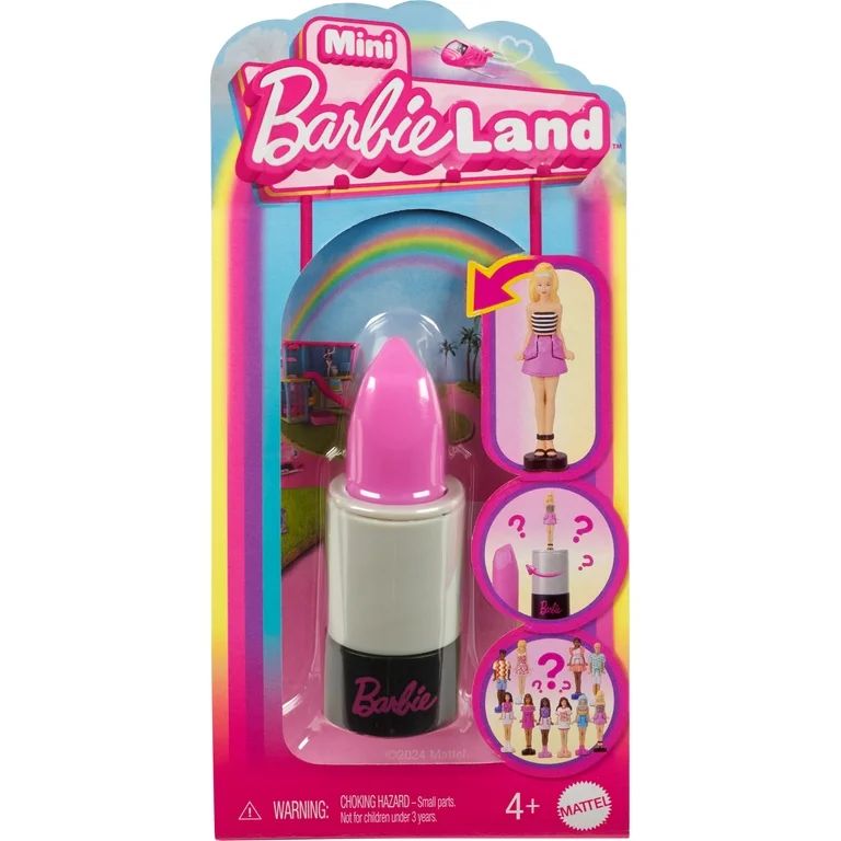 ​Barbie Mini BarbieLand Fashionistas Dolls, 1.5-inch Mini Dolls in Lipstick Tube, Surprise Reve... | Walmart (US)