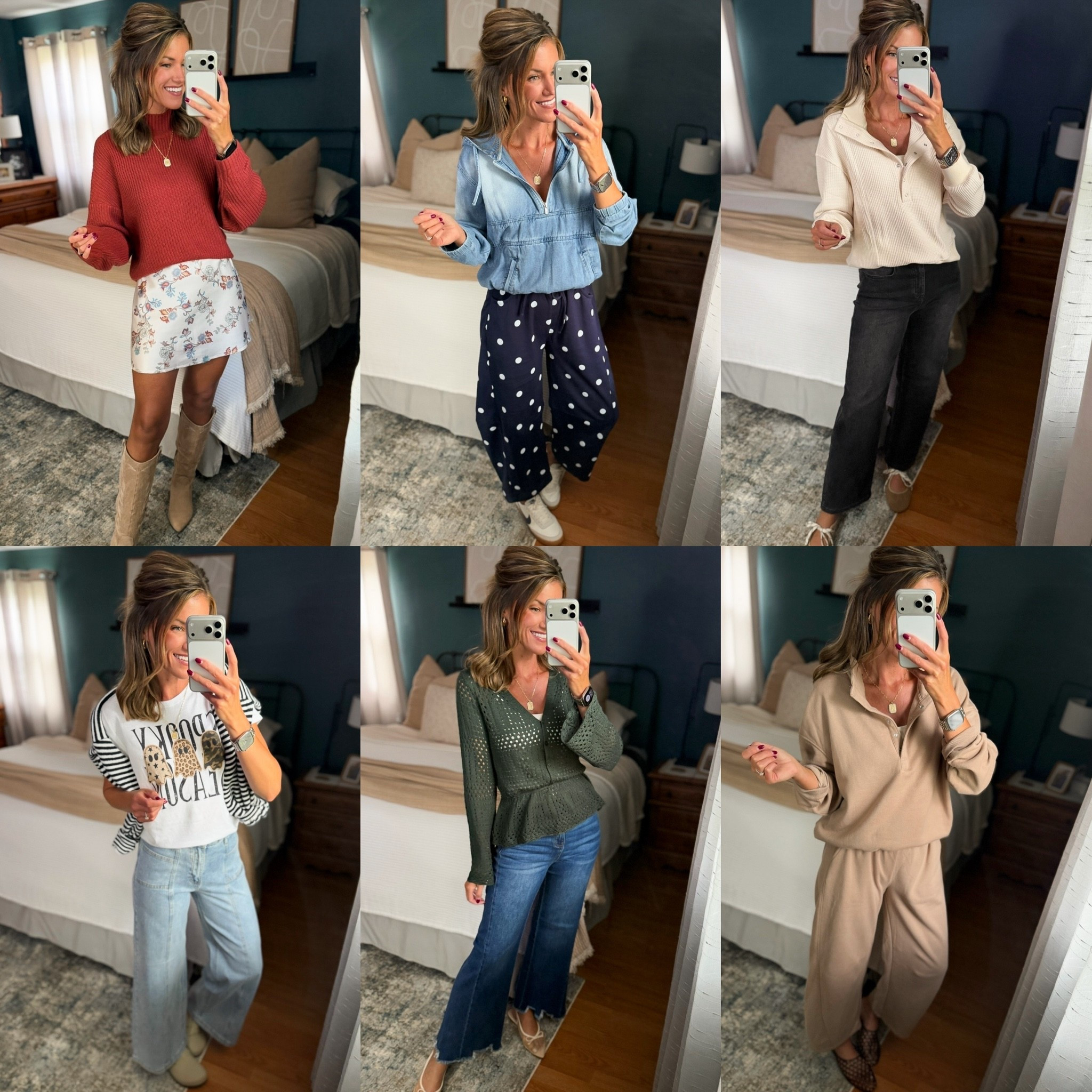 6 fall outfits from Amazon that you will want to copy. 
Tops/ small
Pants / medium
Jeans/ 6

#LTKSeasonal #LTKOver40