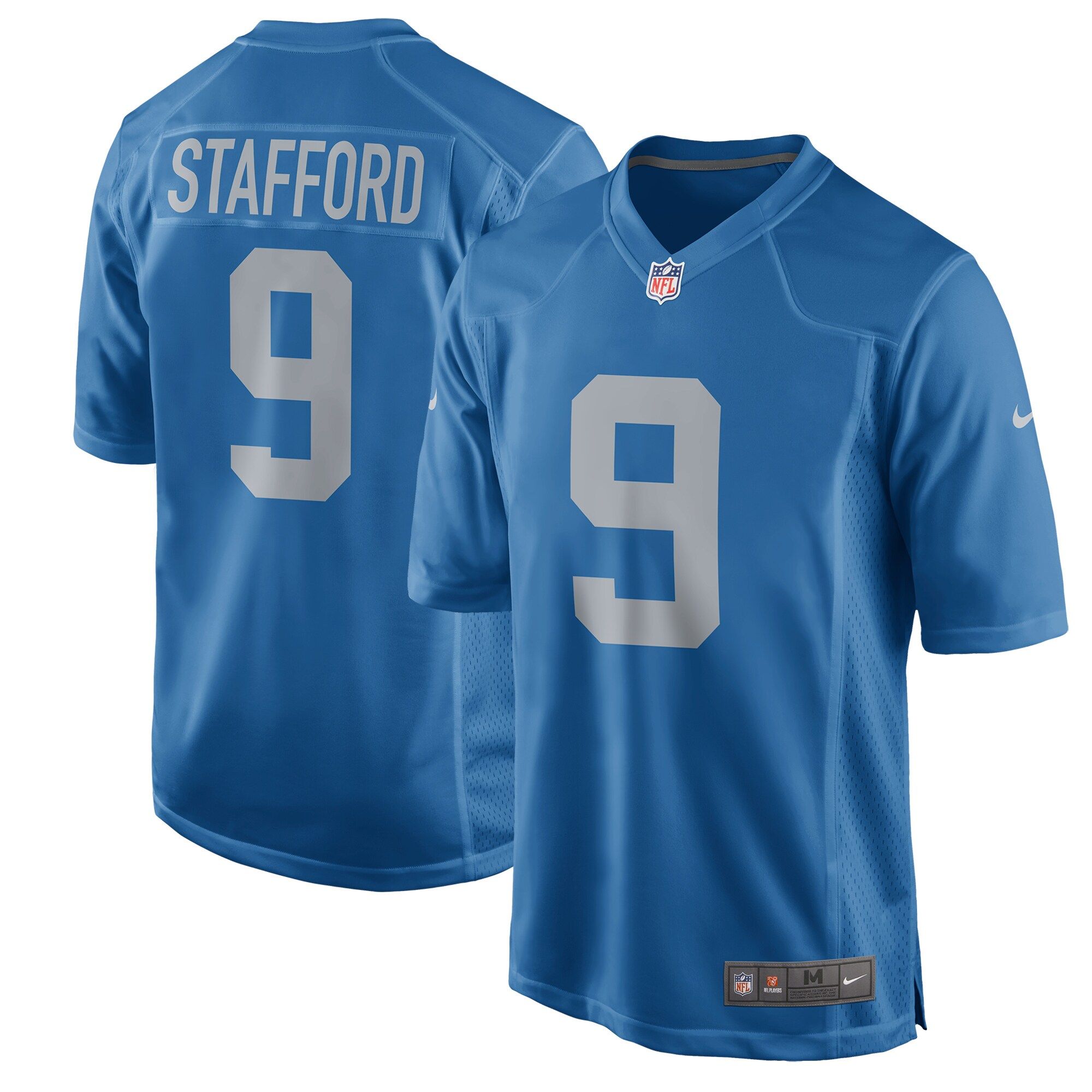Men's Detroit Lions Matthew Stafford Nike Blue Throwback Game Jersey | NFL Shop