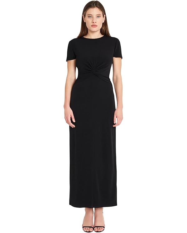 Donna Morgan Twist Detail Maxi Cocktail & Wedding Guest | Casual Dresses for Women | Amazon (US)