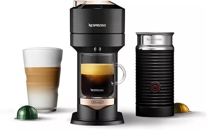 De'Longhi Nespresso Vertuo Next Coffee & Espresso Machine w/Aeroccino Milk Frother Single-Serve B... | Amazon (US)