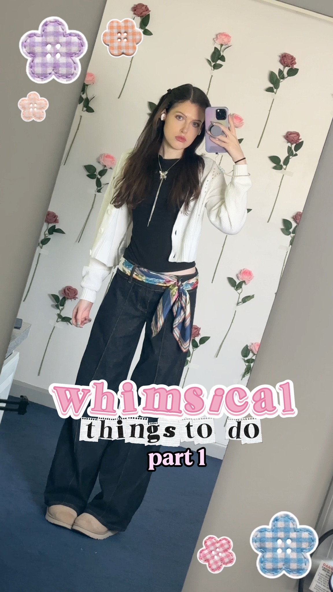 my new favorite #whimsical fashion hack 🌷🧚‍♀️💖✨

I decided I’m doing one thing to romanticize my life every day  this month - might not get everything posted in a timely manner but there should be at least 31 parts to this series ✨

💖 jeans - @CIDER (c0de WELLERMEGS15 )
💖 top - @OGLmove_official 
💖 sweater - @hollister
💖 scarf - vintage @Coach (thrifted) 
💖 shoes - @UGG® 

#pinterestaesthetic #fashionhacks #springfashion #outfitsinspo 

#LTKdayinmylife #LTKootd #LTKgrwm