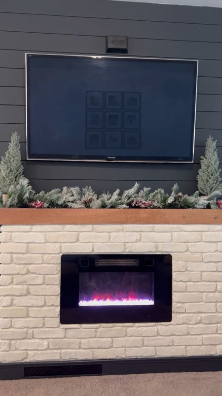DIY Brick Fireplace!! All steps listed in my blog. To build everything pictured here, plus the black shiplap was about $1500. But it was SO easy!! I would totally do it again! #LTKDIY

#LTKhome #LTKVideo