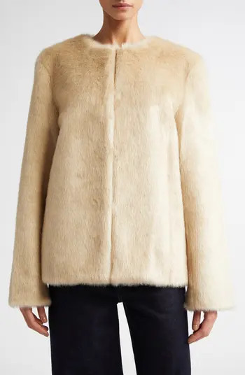 Loulou Studio Calista Faux Fur Short Coat | Nordstrom | Nordstrom