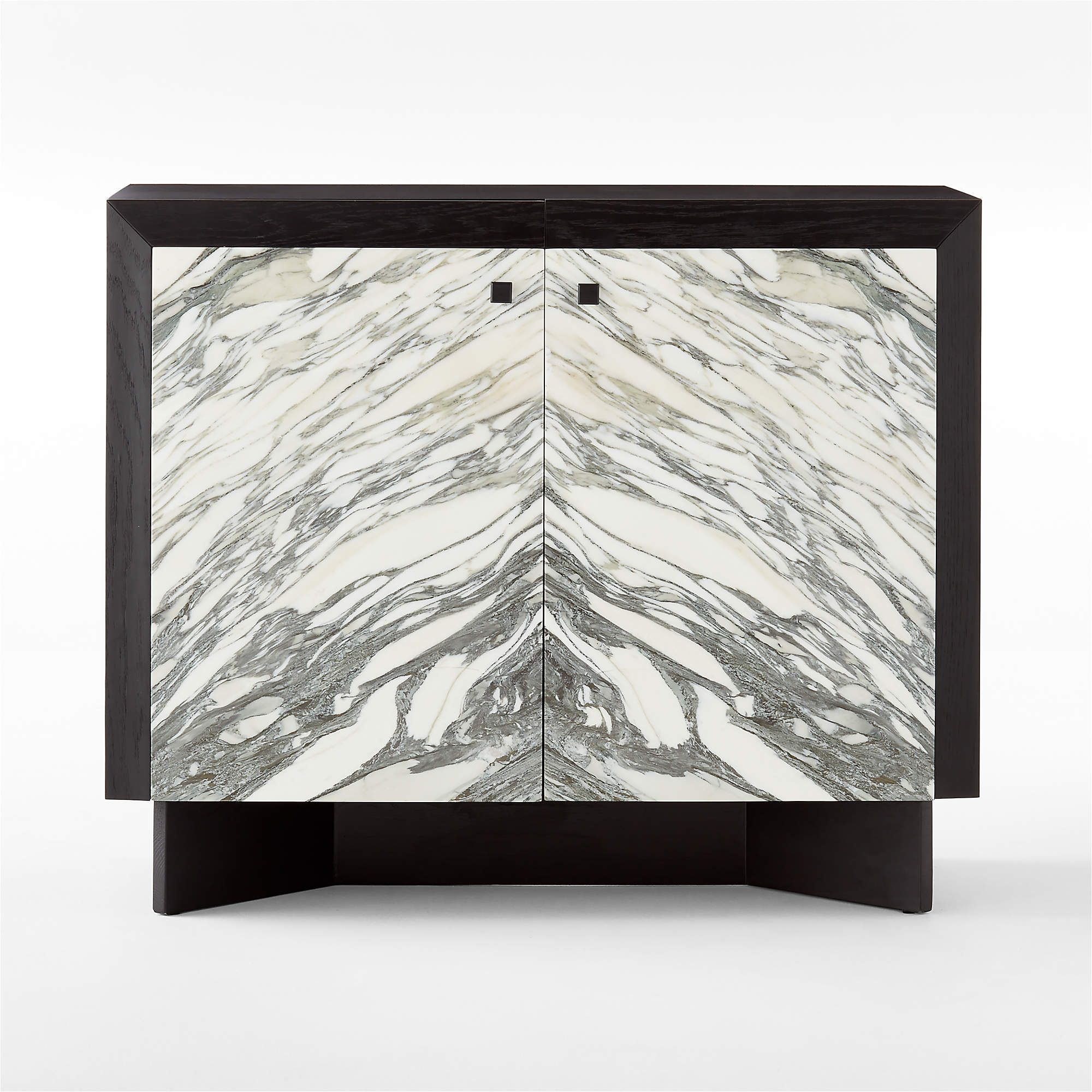 Taos Modern Black Marble Bar Cabinet + Reviews | CB2 | CB2