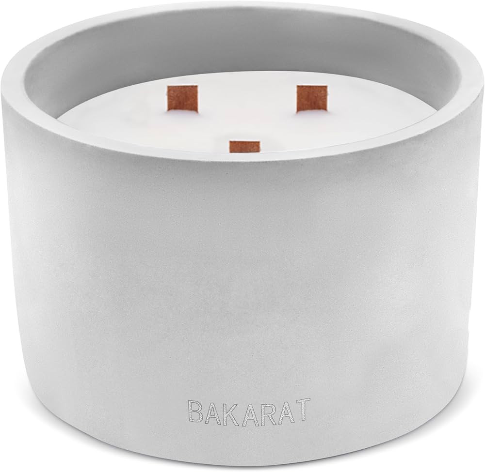 Zen Candles - Concrete Plant Pot Decor Reusable Bakarat Rouge Le Labo Santal Oud Wood Tom F Opium... | Amazon (US)