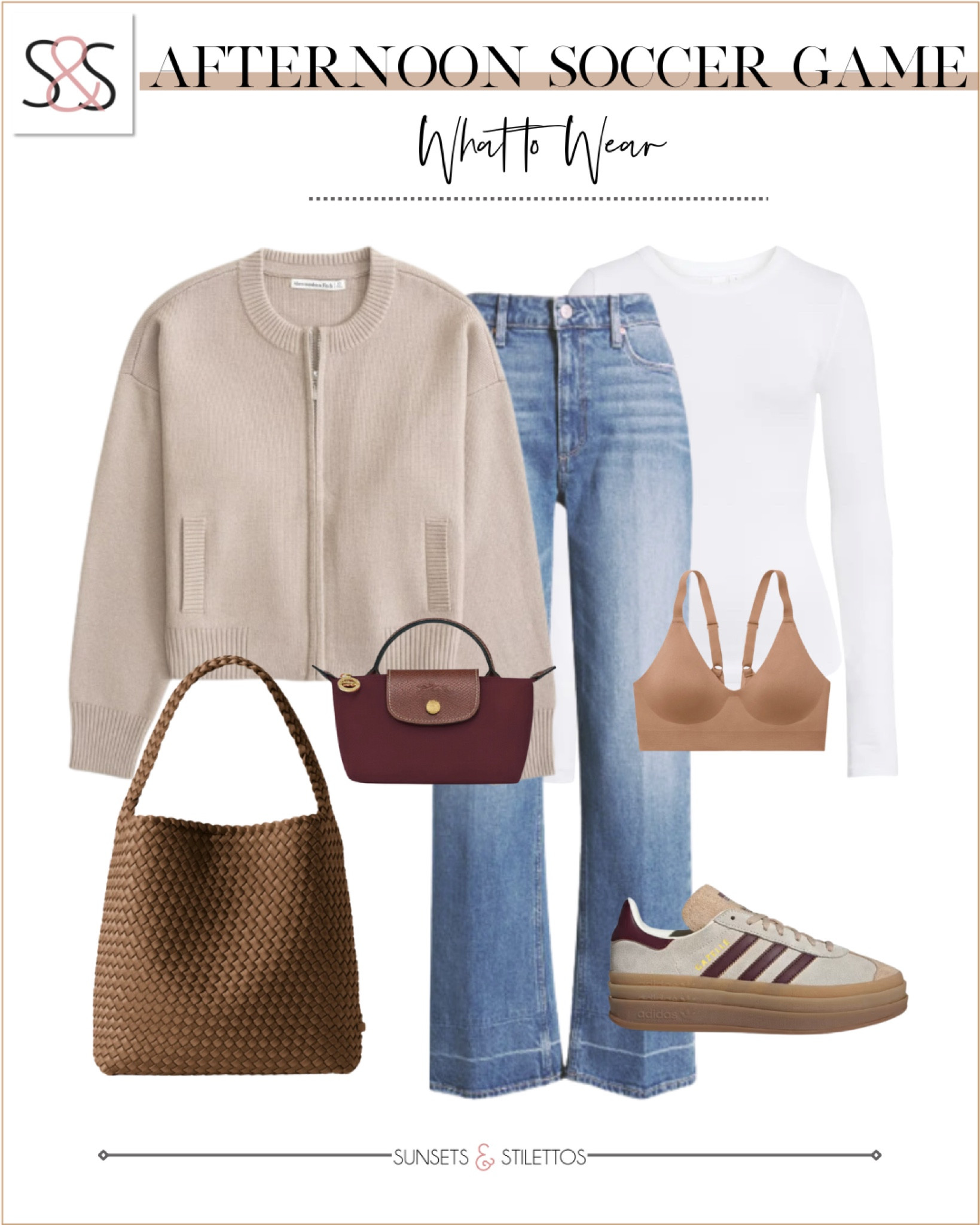 A cardigan over a white basic layer tee and wide leg jeans is -the- spring outfit. Perfect for work, date night, or the weekend!

Sunsets and Stilettos, workwear, adidas sneakers 

#LTKSeasonal #LTKOver40 #LTKWorkwear