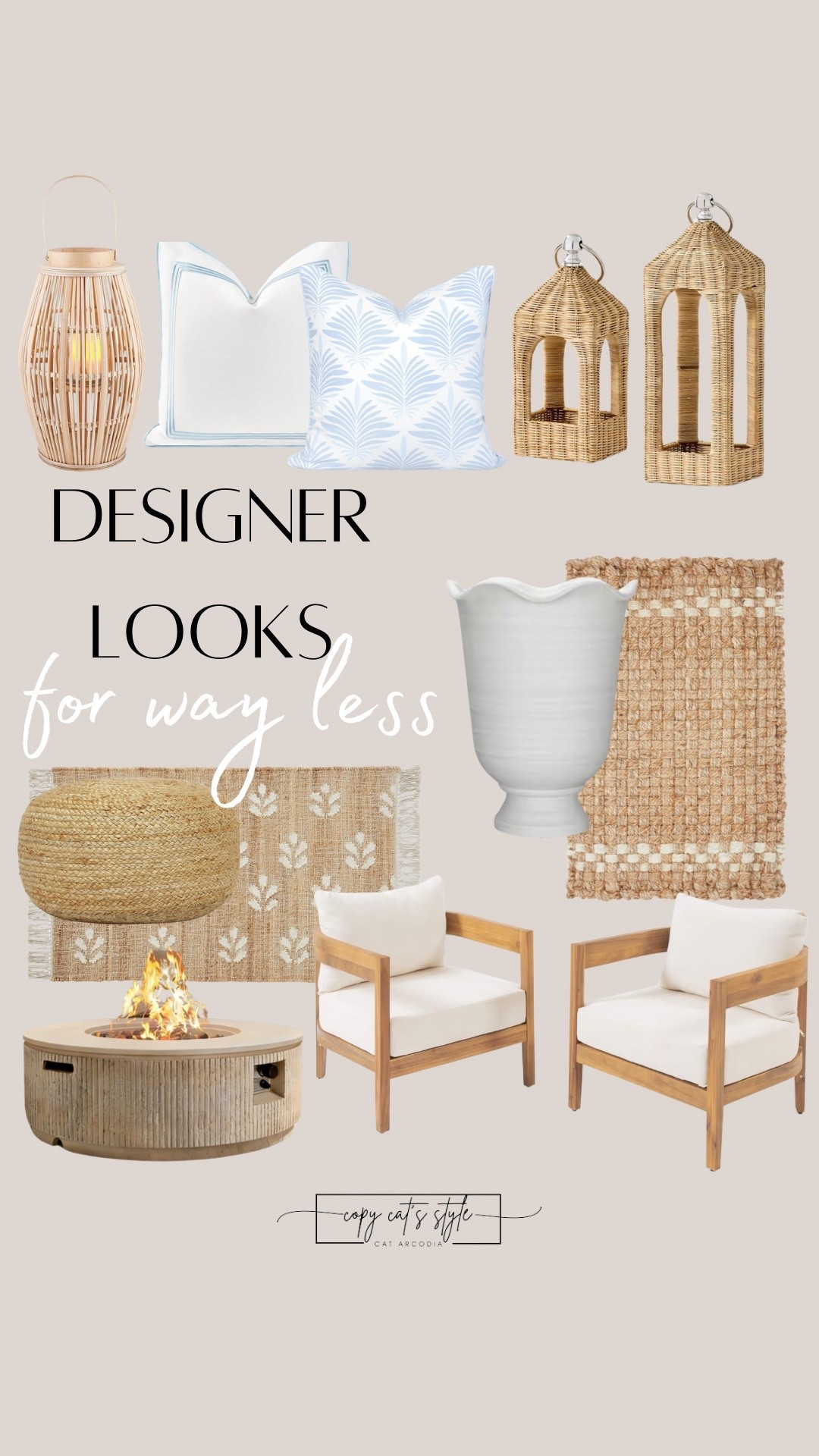 Outdoor finds that look designer but for way less! Amazon patio, Walmart patio. 

#LTKSeasonal #LTKHome