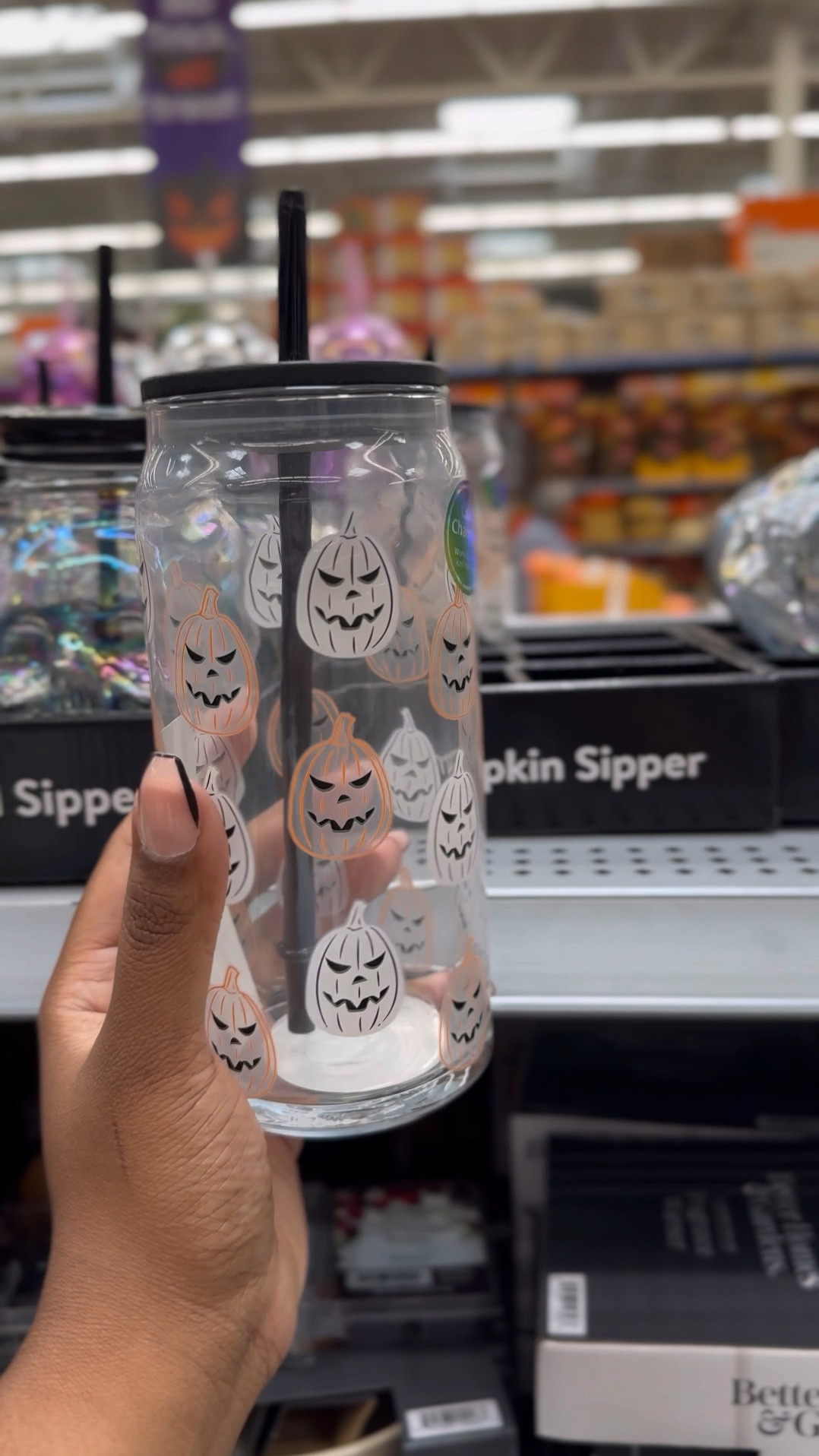 Halloween Color Changing Glass Tumbler 