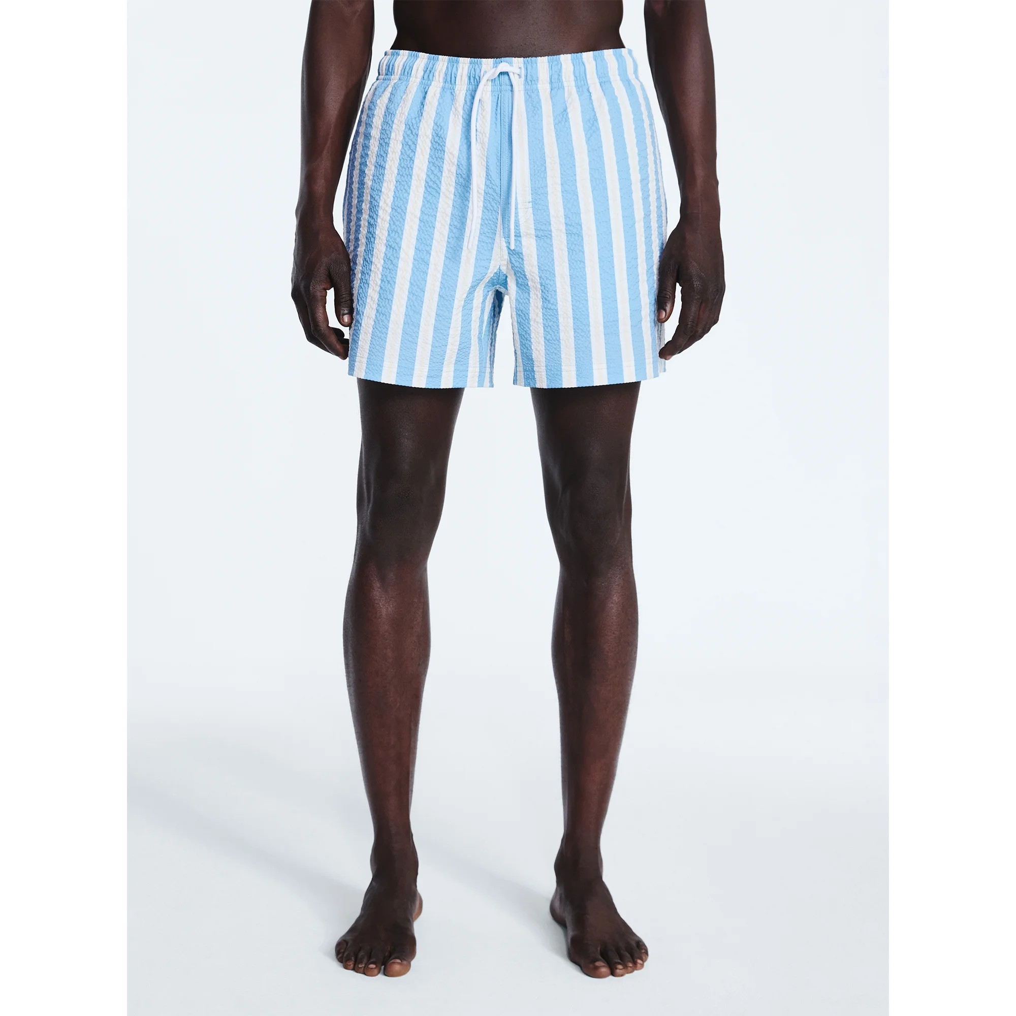 Free Assembly Men's Swim Stretch Seersucker Board Shorts, 5" Inseam, Sizes S-3XL | Walmart (US)
