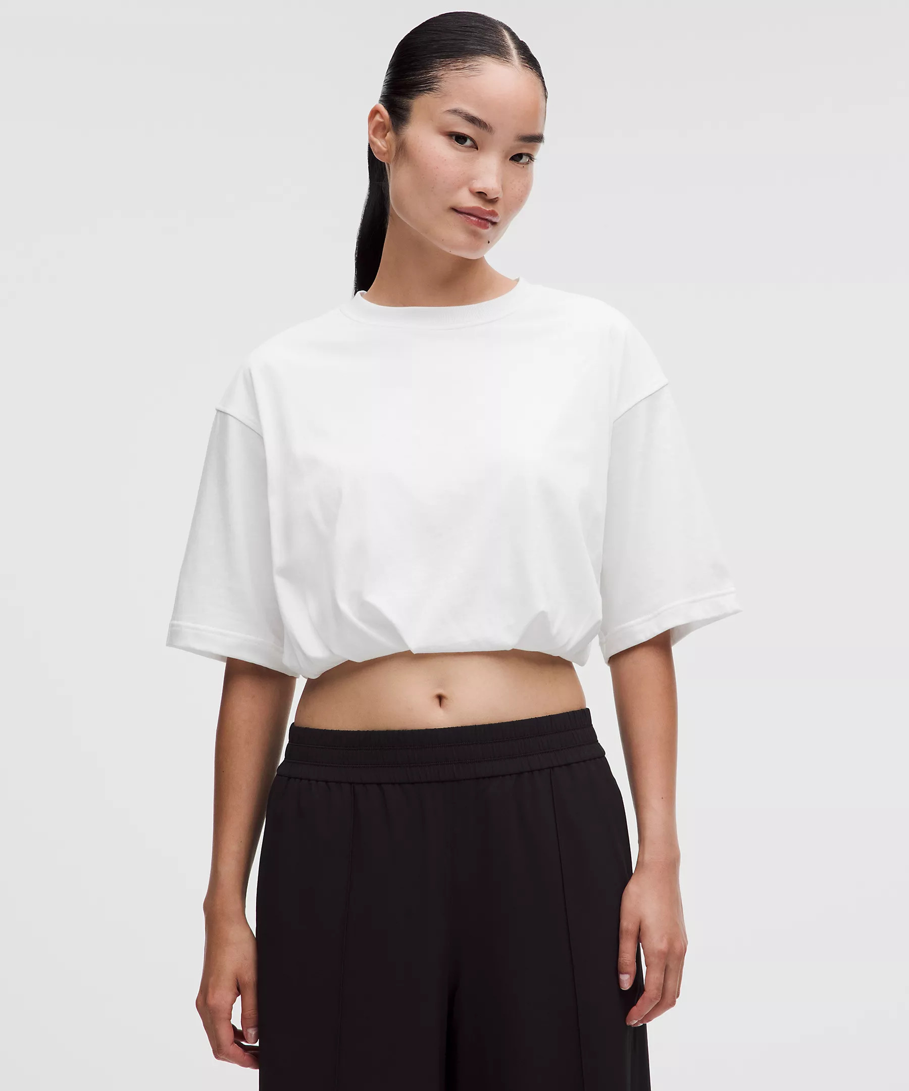 Cotton Jersey Bubble-Hem T-Shirt | Lululemon (US)