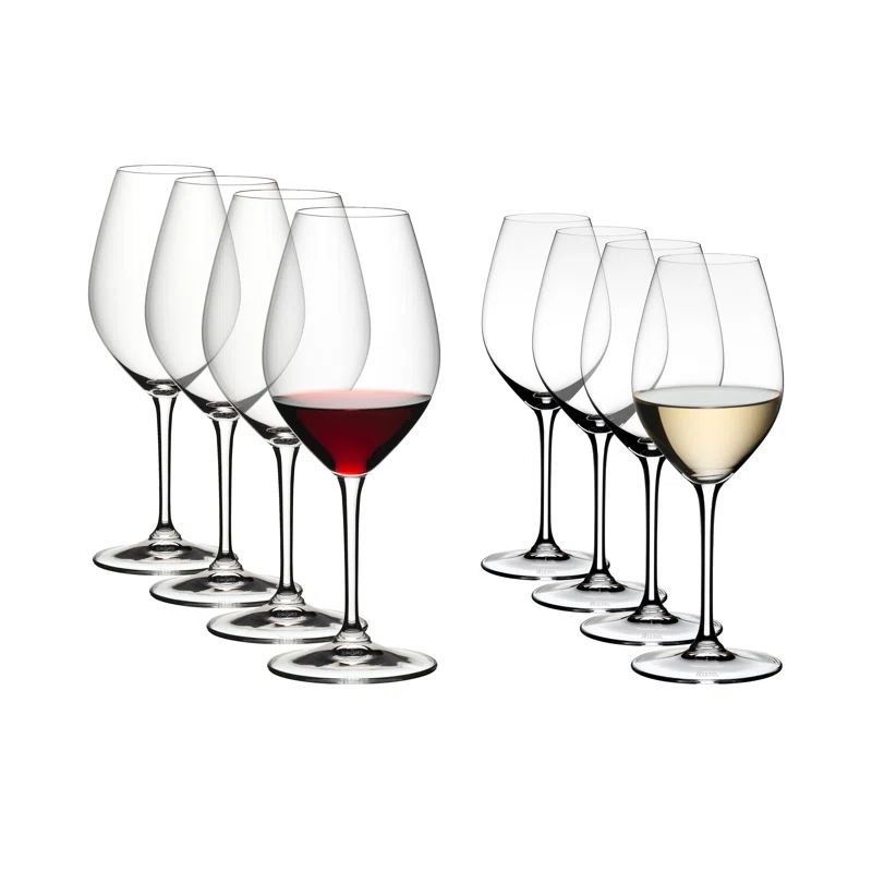 8 Piece RIEDEL Wine Friendly Wine Glasses Set | Wayfair North America