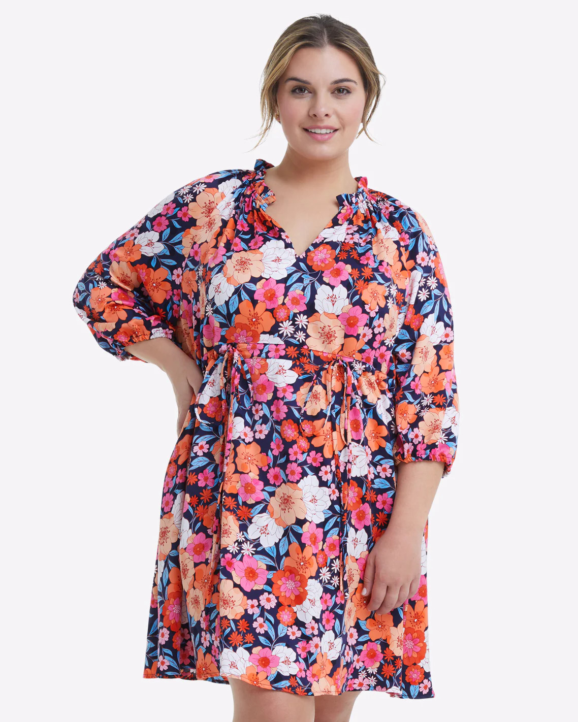 Kellie Babydoll Dress in Wildflower Bouquet | Draper James (US)