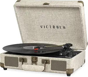 Victrola Vintage 3-Speed Bluetooth Portable Suitcase Record Player with Built-in Speakers | Upgra... | Amazon (US)