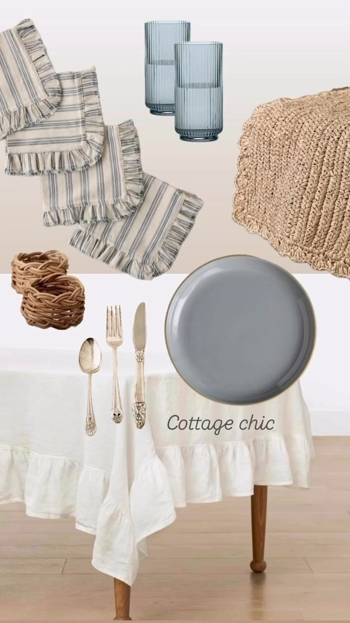 Steal these table settings for your summer dinner parties. 🍓Which is your favorite: Cottage Chic, Mediterranean Mix, Strawberry Patch, Americana, Garden Party?
.
.
.

summer table | summer table setting | summer tablescape | summer dinner party decor | tablescape ideas | table scape | cottage core tablescape 
dinner party tablesetting ideas | table clothes | gingham | fabric napkins | Fourth of July table | fourth of july tablescape

#LTKSeasonal #LTKHome #LTKSaleAlert