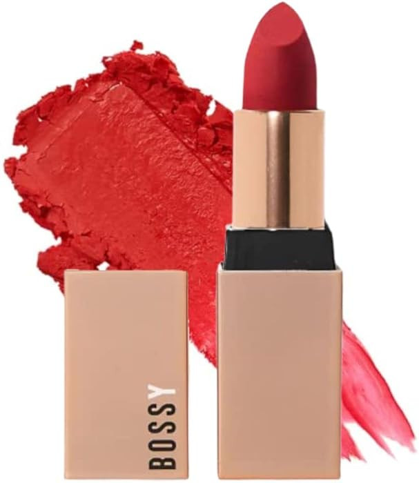 Bossy Cosmetics Vegan Lipstick for Women, Matte, Long Lasting, Hydrating Lip Stick with Vitamin E... | Amazon (US)