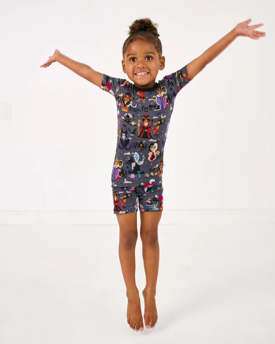 Disney Villains Two-Piece Short Sleeve & Shorts Pajama Set | Little Sleepies
