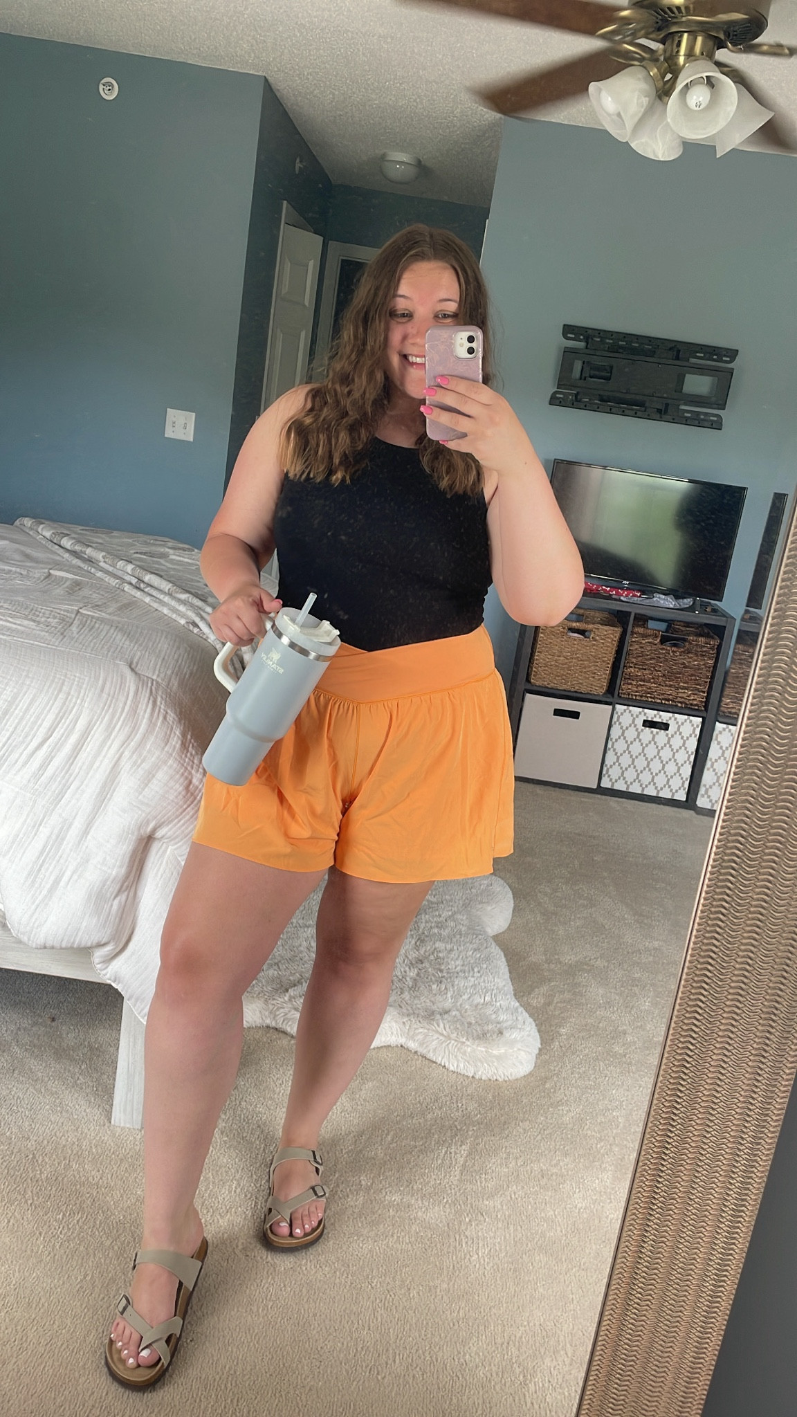 This is a super comfy & cute summer outfit for running errands! I think these shorts are my new favorite 🫶🏼 Love how stretchy & comfortable they are. I’ll add details below! 

Sandals // size 9.5
Athletic shorts // size XL
Tank // size XL 

#targetstyle #amazonfinds #maurices #midsizestyle #curvystyle

#LTKActive #LTKMidsize #LTKFindsUnder50