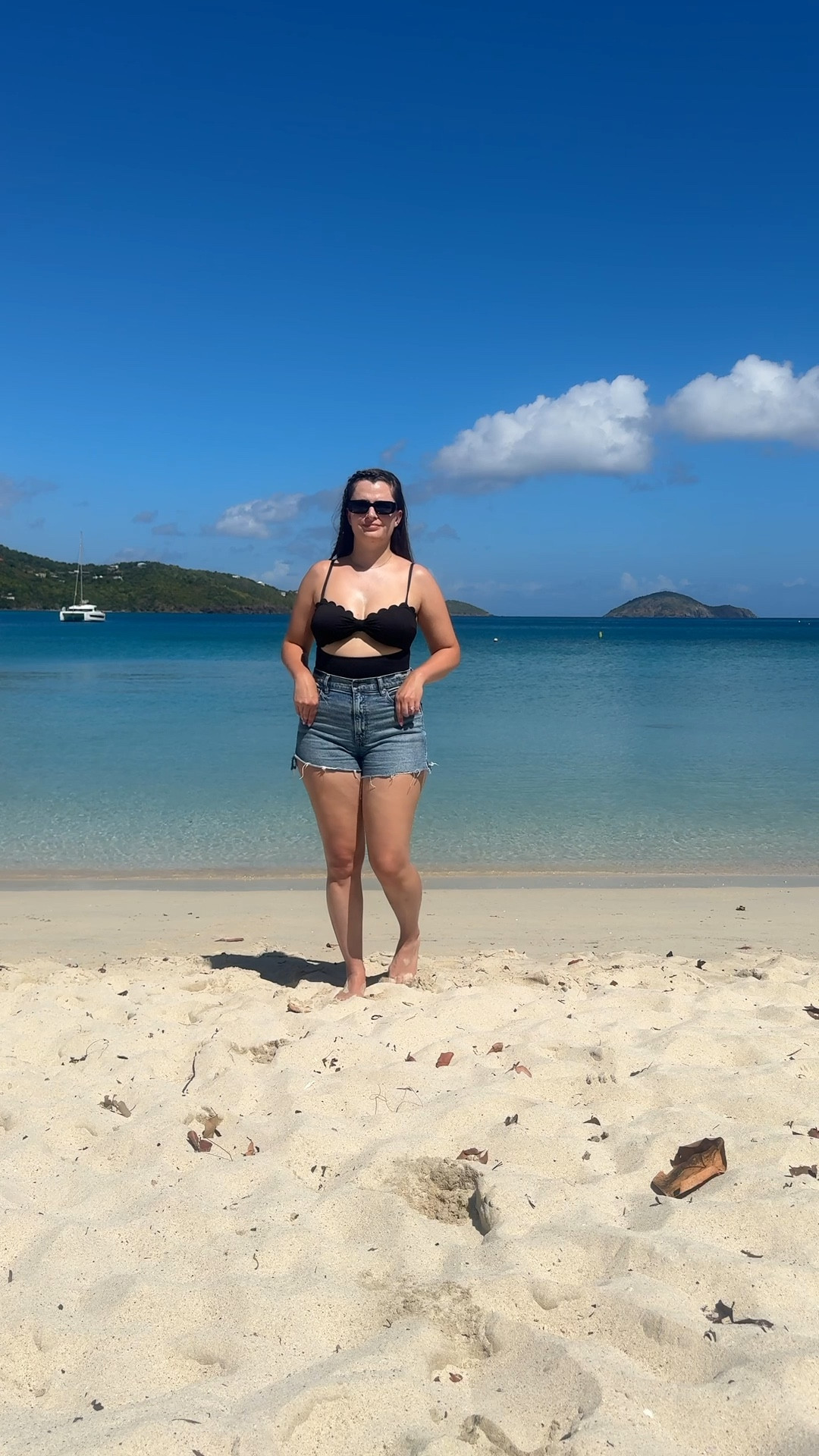 Love this cutout one piece swimsuit from Cupshe. Threw some denim shorts over it for our beach day on the cruise. Don’t forget your sunglasses! 

#LTKSwim #LTKTravel #LTKFindsUnder100