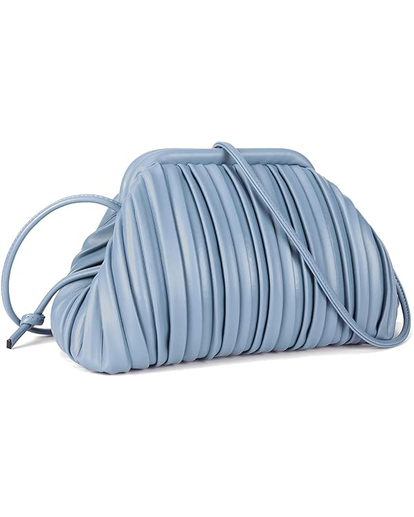 GLITZALL Clutch Purse and Dumpling Bag for Women,Designer Cloud Handbag and Ruched Bag with Detac... | Amazon (US)