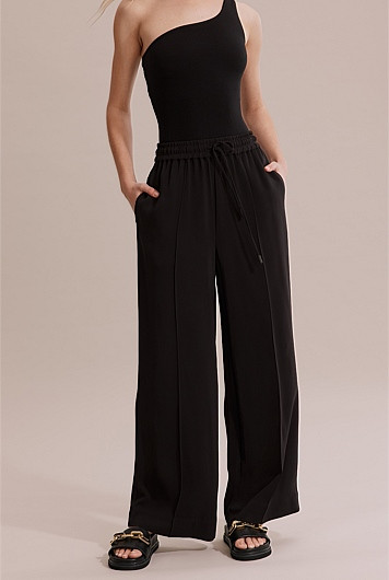 Pull-On Wide Leg Pant | Country Road