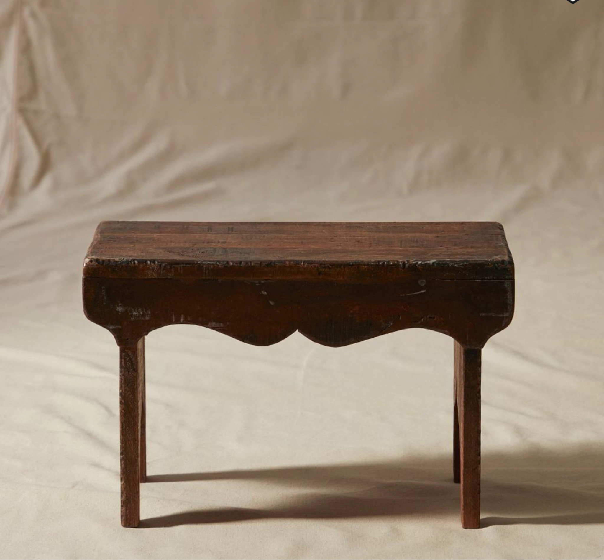 • Scalloped Reclaimed Wood Side Table • under $200.. This thing is a gem! 

#Interiors #InteriorDesign #homedecor #homedesign #frenchinteriors #antique #antiques #french 

#LTKeurope #LTKhome