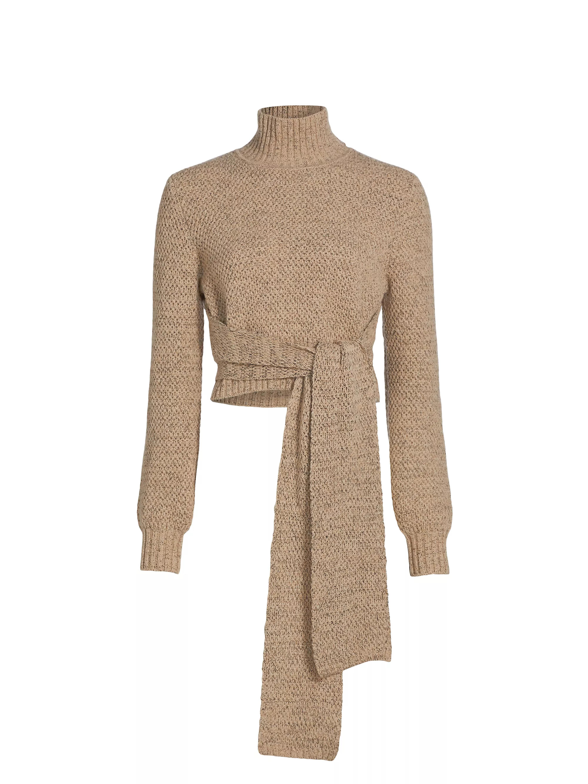 Aspen Wool & Cashmere-Blend Tie-Waist Sweater | Saks Fifth Avenue