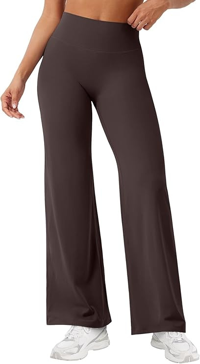 YEOREO Workout Leggings Womens No Front Seam Straight Leggings 29"/ 31.5"/ 33"/ 35" High Waist Bu... | Amazon (US)